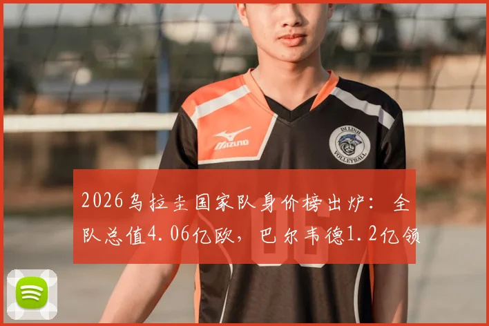 2026乌拉圭国家队身价榜出炉：全队总值4.06亿欧，巴尔韦德1.2亿领衔，球员排名一览